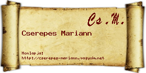 Cserepes Mariann névjegykártya